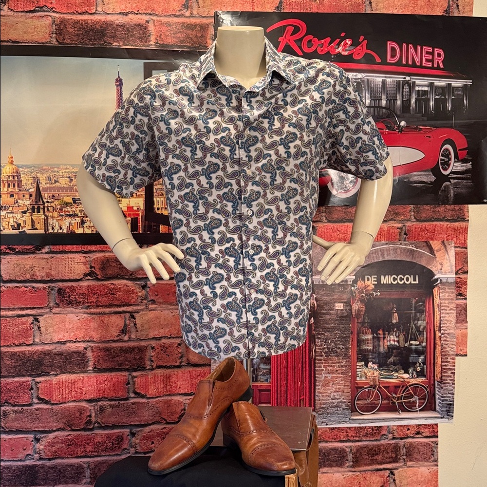 Cremieux Paisley Shirt XXL